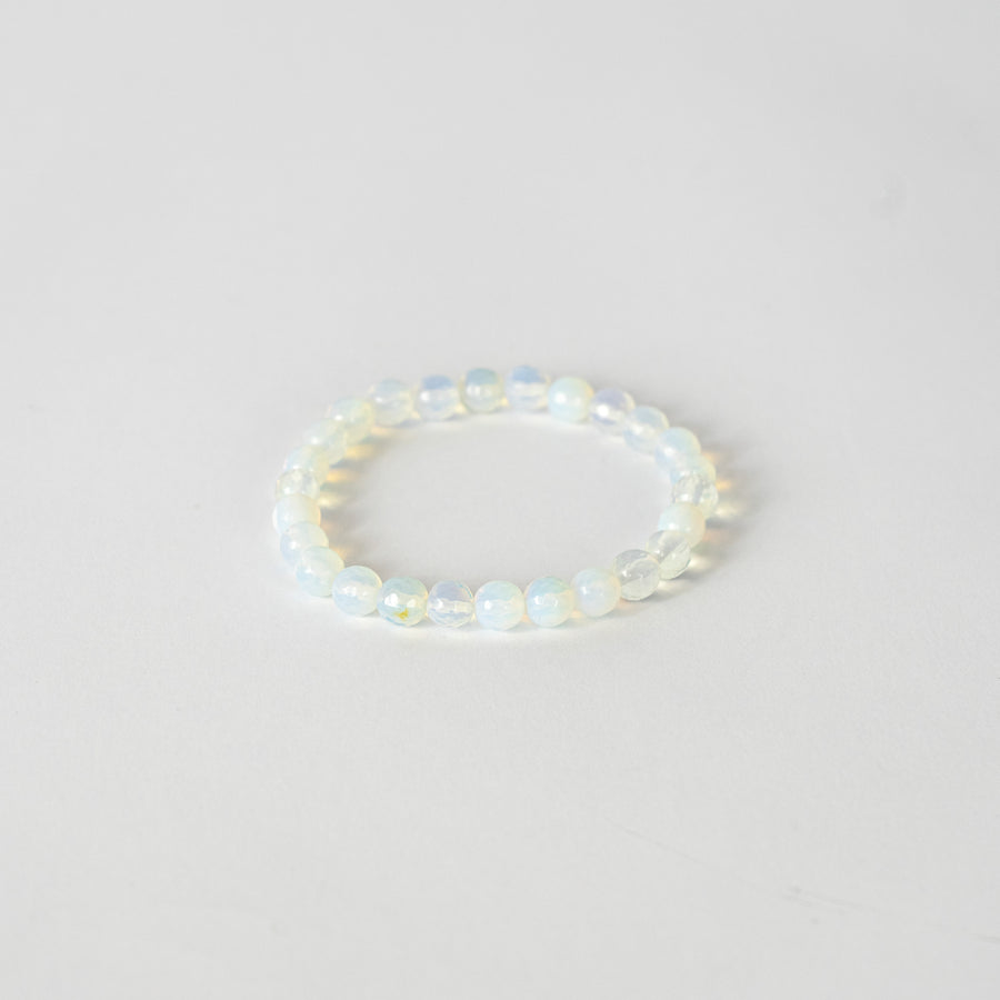 8mm Faceted Bracelet-Opalite
