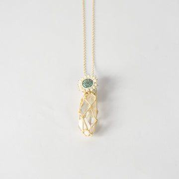 Garden Phantom Turquoise Pearls Necklace