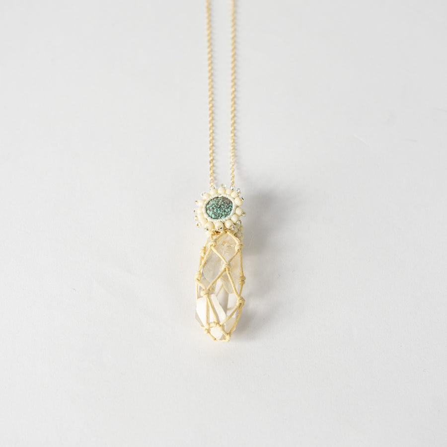 Garden Phantom Turquoise Pearls Necklace
