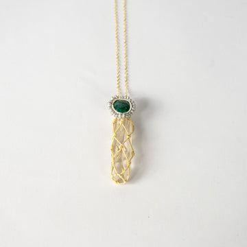 Phantom Quartz Turquoise Necklace