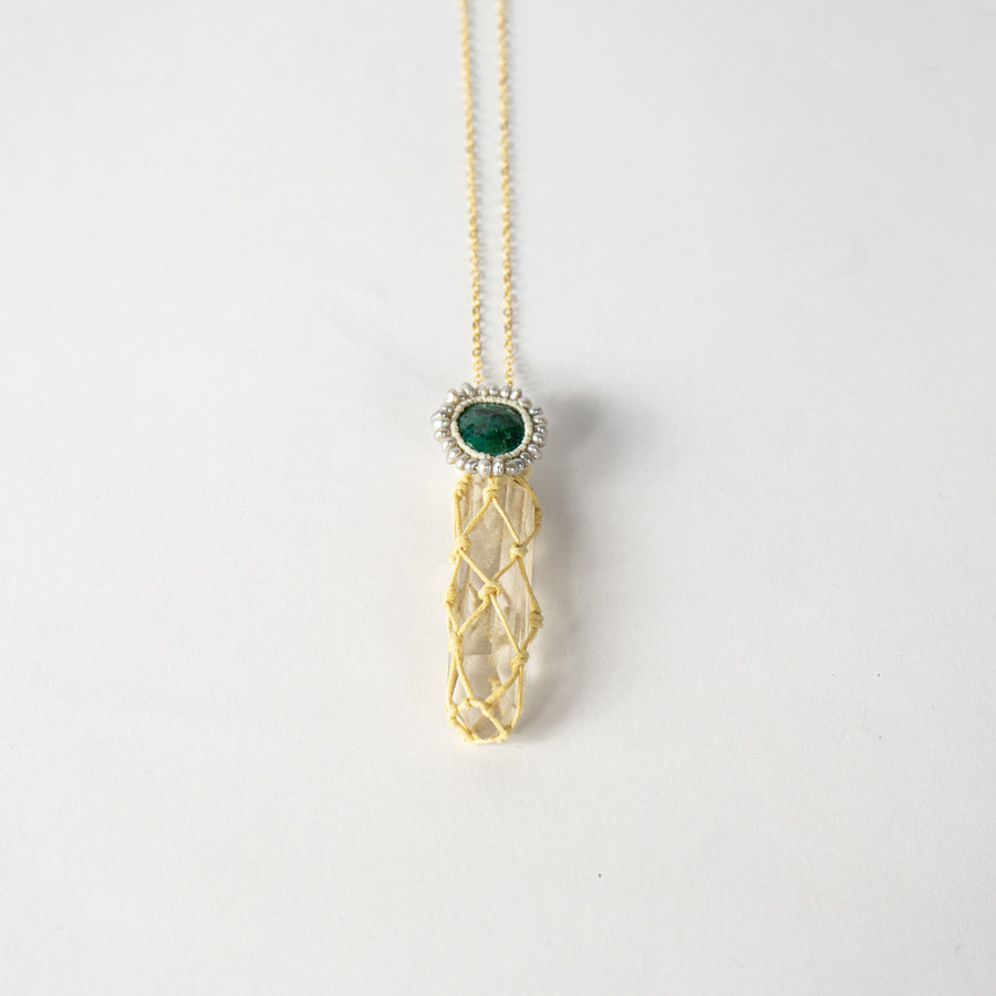 Phantom Quartz Turquoise Necklace