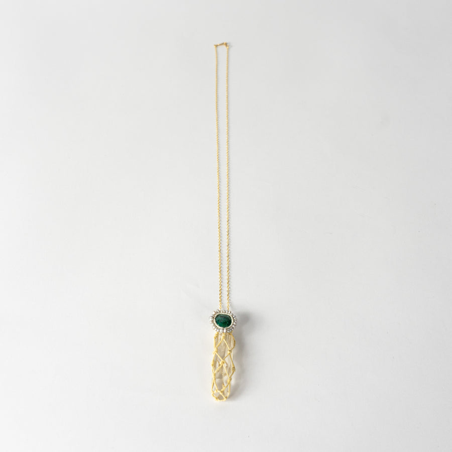 Phantom Quartz Turquoise Necklace