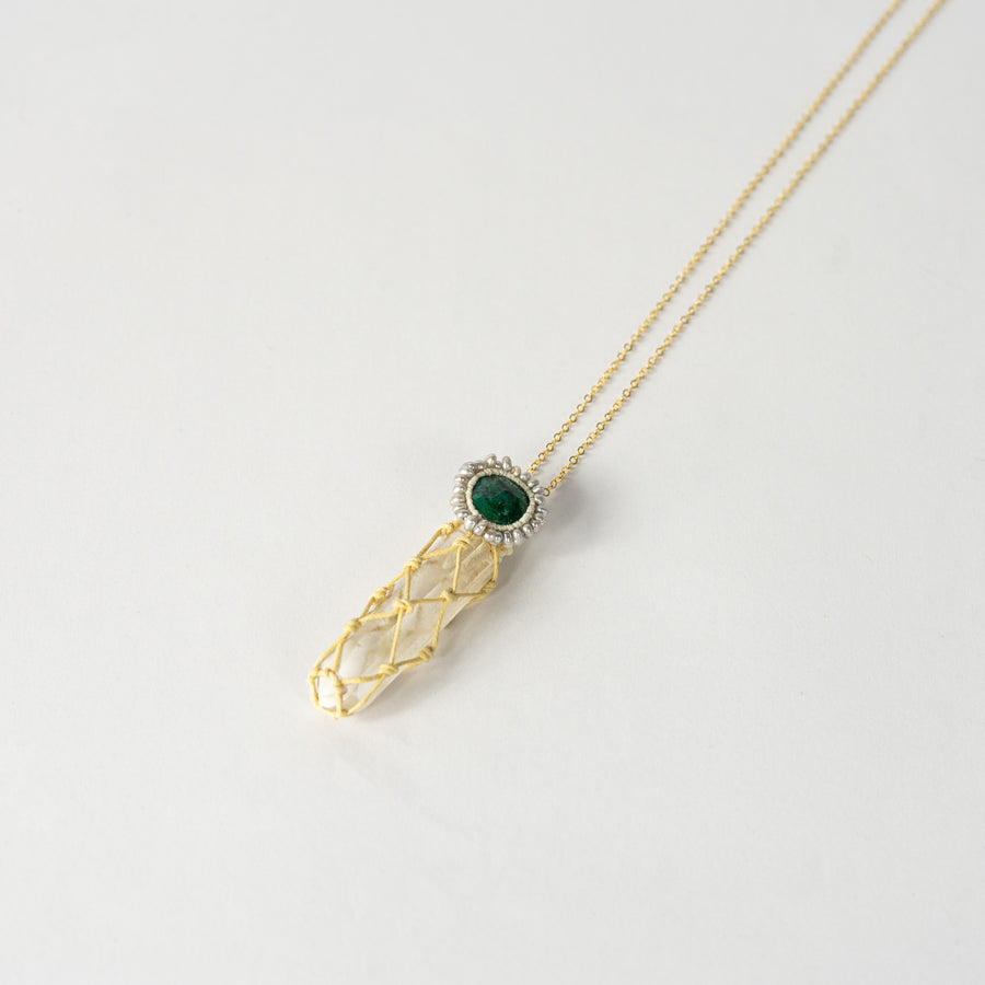Phantom Quartz Turquoise Necklace