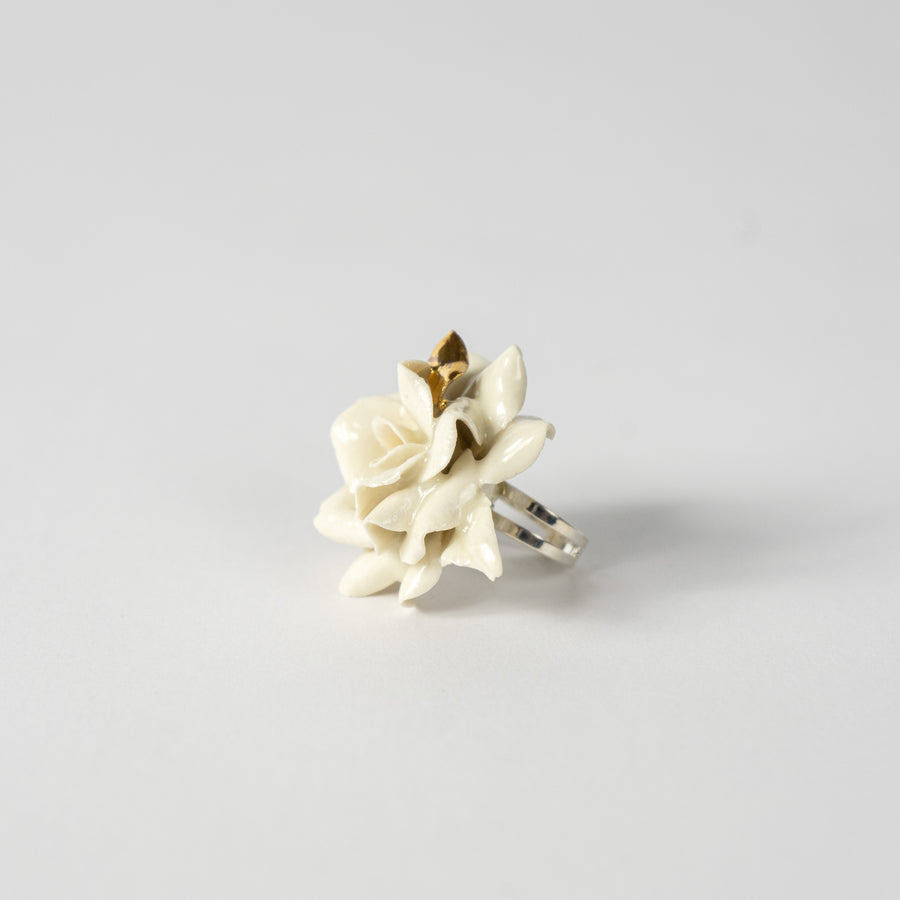 Ceramic Flower Ring