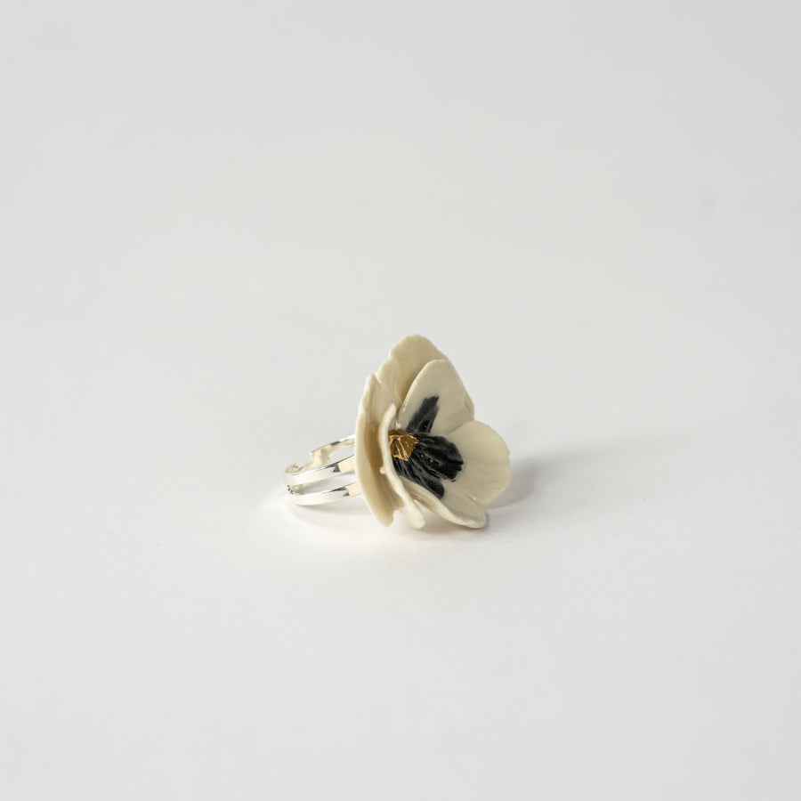 Ceramic Flower Ring