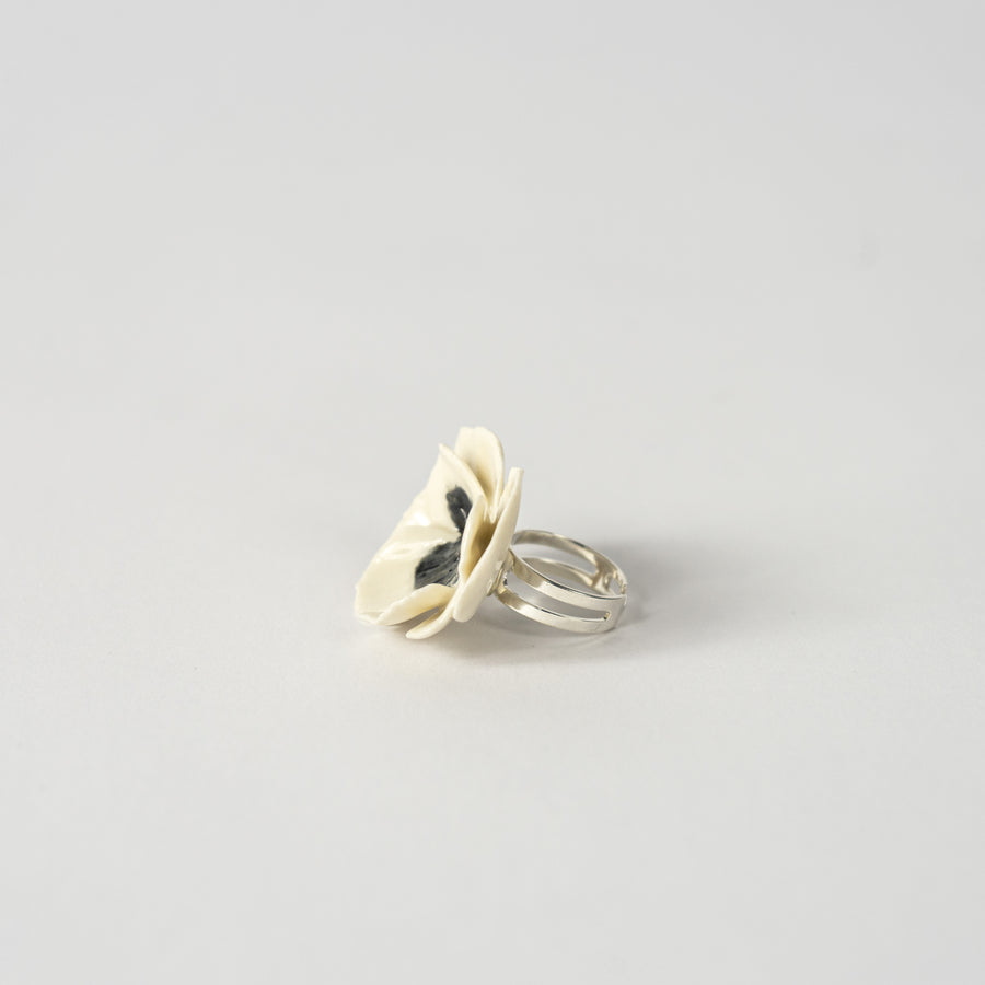 Ceramic Flower Ring