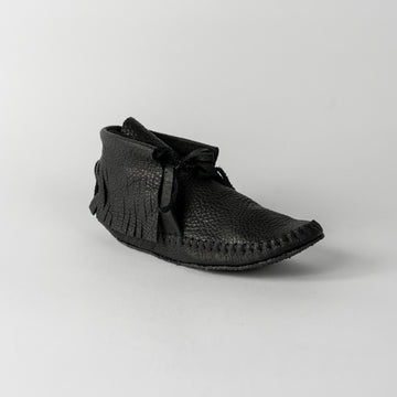 Jamie Gentry Moccasins-Fringe-Black
