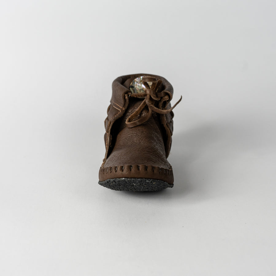 Handcrafted Moccasins -Woven with Abalone Shell