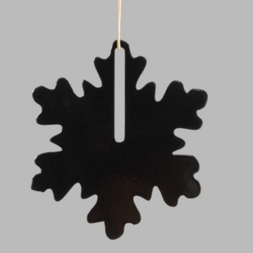 Christmas Ornament - Snowflake Black